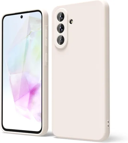 Miniatura 191 de oakxco Funda para teléfono Samsung Galaxy A12 con agarre de silicona líquida, linda delgada fina suave cubierta de gel de goma TPU lisa para mujeres