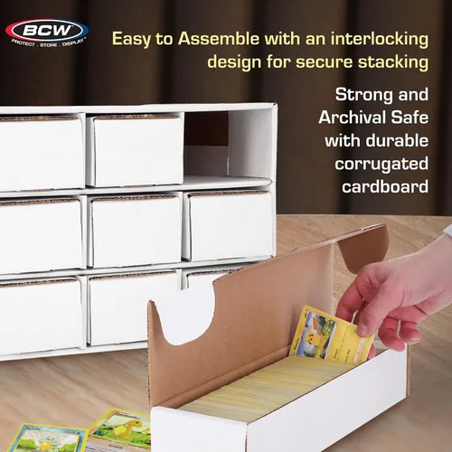 Miniatura 5 de BCW Unidad de almacenamiento de casa de tarjetas con 12 cajas de 800 unidades Capacidad para hasta 9600 tarjetas Organizador para tarjetas