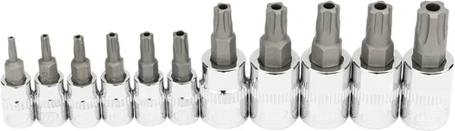Miniatura 2 de Ingersoll Rand 752032 - Juego de llaves de vaso Torx Plus a prueba de manipulaciones (11 piezas)