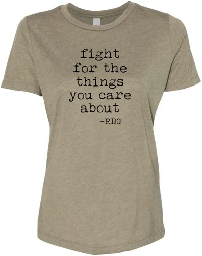 Miniatura 15 de Cute Women's Screen Printed Crew Neck Tee, Shirts With Sayings, Dusty Blue or Olive