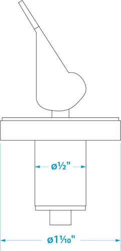 Miniatura 5 de Seachoice Tapón para cubierta y cebo, latón de 1/2 pulgada, 2 unidades (paquete de 1)