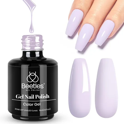Miniatura 86 de Beetles - Esmalte de uñas de gel verde luminoso que brilla en la oscuridad, esmalte de uñas de gel que se absorbe con lámpara LED UV, arte de uñas