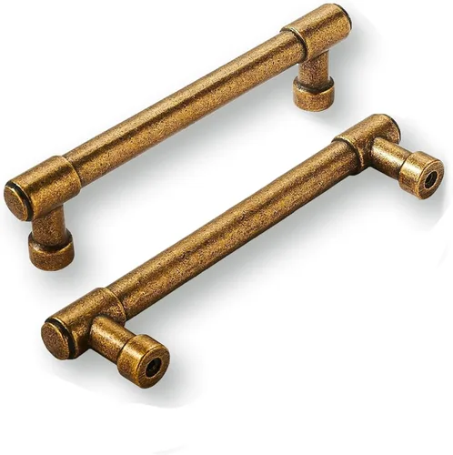Miniatura 118 de khtumeware - Juego de 2 tiradores grandes para gabinete, diámetro 1-3/4 pulgadas, zinc resistente, para cajones, puertas y tocadores, color latón