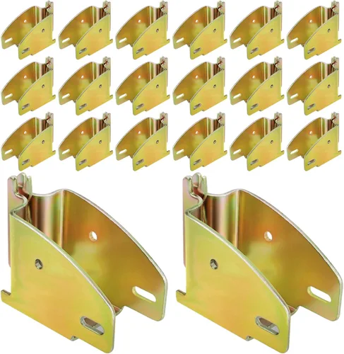 Miniatura 10 de Eapele 4 accesorios de enchufe de extremo de viga de madera E-Track, acero recubierto de zinc, compatible con 2x4 2x6, añade barras de bloqueo
