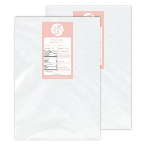 Miniatura 30 de Hojas de Papel Oblea Comestible Imprimible de paper2eat (0.40 mm - 25 hojas/Vainilla)