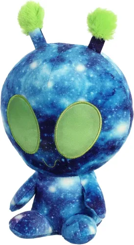 Miniatura 5 de Aurora® Interstellar Galactic Cuties™ Peluche de Alien Nebula que se Ilumina - Compañeros Cósmicos - Diversión Iluminada - Azul 8 Pulgadas
