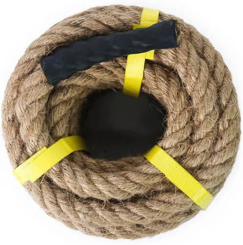 Miniatura 7 de Aoneky Cuerda de yute natural de 1/2 pulgada x 48 pies, cuerda de cáñamo trenzada de 4 hebras para manualidades, poste rascador de gatos, decoración