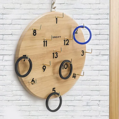 Miniatura 4 de Juego de lanzamiento de gancho y anillo SUNGIFT para adultos y niños - Juegos de lanzamiento de anillos de Hooky en el patio - Juego de pared