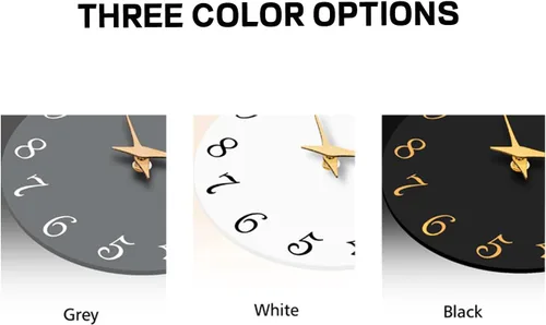 Miniatura 2 de Roymnie Reloj de Pared, Relojes de Pared Modernos de 10 Pulgadas Operados con Batería, Reloj Silencioso Sin Tictac Decorativo para Cocina, Sala