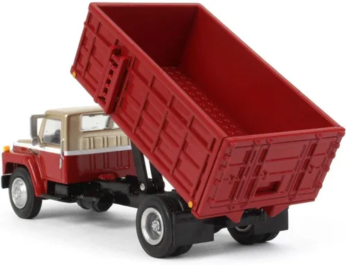 Miniatura 4 de Spec Cast 1/64 rojo y oro 1982 International S1954 camión de grano BAM-006