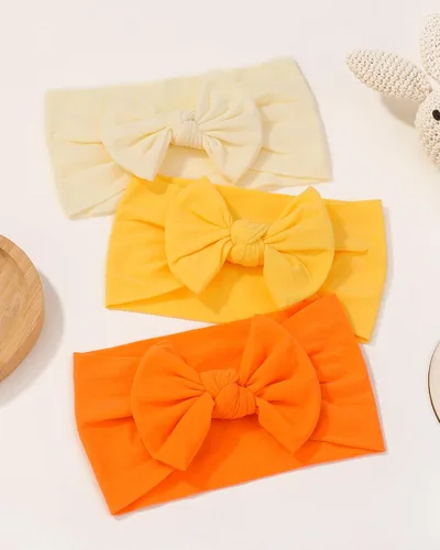 Miniatura 9 de jollybows - 20 diademas elásticas con lazo para el pelo, de nailon, diademas de turbante para niñas, accesorios para el pelo para niños, bebés