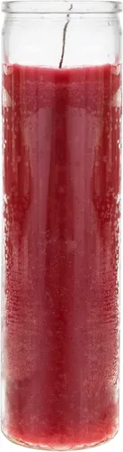 Miniatura 2 de Mega Candles 6 velas de oración devocionales sin perfume de color rojo para 7 días, velas de cera prémium de 2 x 8 pulgadas, santuario, vigilias