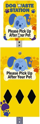 Miniatura 23 de ZERO WASTE USA NUEVA 2026 DISPENSE-ART™ Estación de basura para perros de aluminio con impresión UV de 7 pies - Sin bote de basura - 25% más