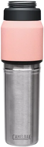 Miniatura 6 de CamelBak MultiBev - Botella de agua con aislamiento de acero inoxidable y taza de viaje Rosa Terracota/Rosa Camelia
