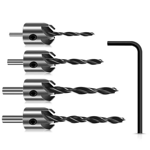 Miniatura 8 de Juego de fresas rotativas de carburo de tungsteno, vástago de 0.118 in (1/8 pulgadas) para carpintería de bricolaje, tallado y grabado, 20 brocas