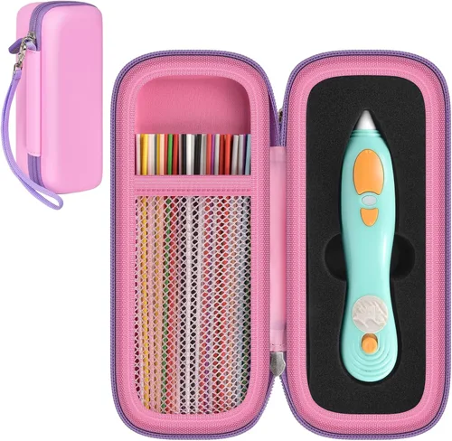 Miniatura 14 de GWCASE Funda compatible con 3Doodler Start+ Essentials Juego de bolígrafos 3D para niños, organizador de almacenamiento de bolígrafos 3D, soporte