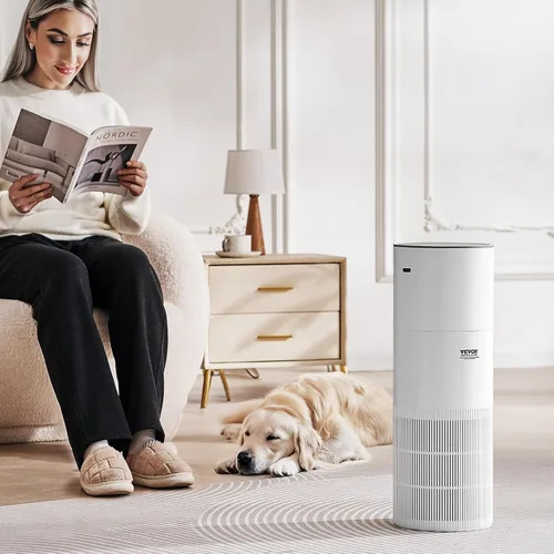 Miniatura 9 de VEVOR Purificador de aire 2 en 1 con humidificador, cubre hasta 1090 pies cuadrados en una hora, filtro True HEPA 11, silencioso de 22dB, filtra