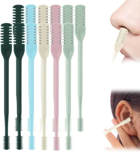 Miniatura 17 de Cortador de pelo nasal, 2026 nuevo portátil esencial de viaje para hombres y mujeres, removedor manual de vello de nariz de doble cara para aseo