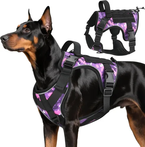 Miniatura 46 de VavoPaw cinturón de seguridad para perro, arnés de coche con peto de seguridad y hebilla ajustable para vehículo, cinturón de seguridad de nailon