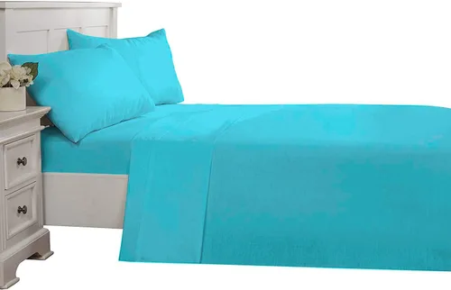 Miniatura 30 de Epic Cotton Juego de sábanas de 6 piezas, 100% algodón egipcio, de lujo, súper suave, bolsillos profundos de 12 pulgadas, tamaño King, 1000 hilos