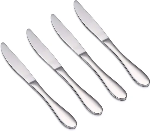 Miniatura 5 de VANRA Juego de 4 tenedores para niños de acero inoxidable tenedores de cena para niños Juego de cubiertos plateados de 5.7 pulgadas (4 tenedores)