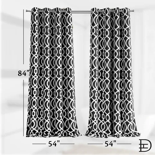 Miniatura 6 de Cortina opaca de 54 x 84 pulgadas, reducción de ruido, aislamiento térmico, cortinas de oscurecimiento de habitación para dormitorio y sala