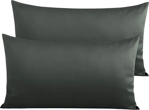 Miniatura 47 de NTBAY Fundas de Almohada de Algodón Egipcio Queen - Juego de 2, Fundas de Almohada de Algodón de 500 Hilos - Fundas de Almohada Suaves y Rosa