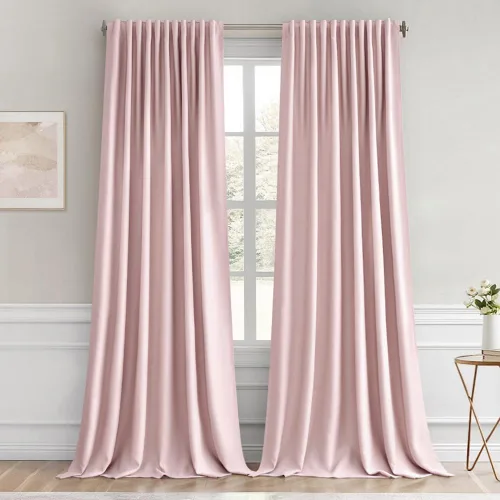 Miniatura 65 de MIULEE Cortinas opacas con pestaña trasera de 63 pulgadas de largo, juego de 2 paneles para sala de estar, dormitorio, privacidad, bolsillo