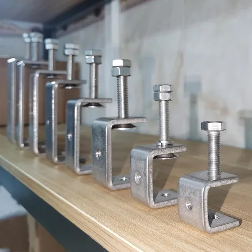 Miniatura 7 de Abrazaderas C de acero inoxidable de 3.8 pulgadas para montaje, abrazadera en U de metal resistente para trabajo de metal, abrazadera de escritorio