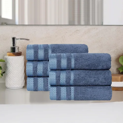Miniatura 79 de Superior Juego de toallas de algodón de 9 piezas, toallas absorbentes suaves de felpa, artículos esenciales de baño, ducha, lujo, esponjosas