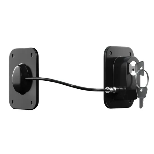 Miniatura 2 de RORMGO Paquete de 2 cerraduras para refrigerador, cerradura para refrigerador con protección de alambre de silicona, cerraduras para nevera