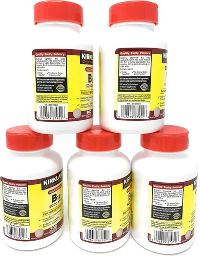 Miniatura 3 de Kirkland Signature Sublingual B-12 5000 mcg, 5 botellas (300 tabletas)