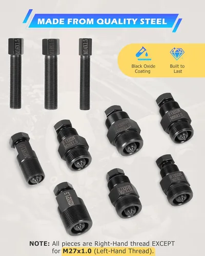 Miniatura 6 de DAYUAN Extractor de volante de motocicleta con 10 unidades de diferentes tamaños de extractores, compatible con motores pequeños en motocicletas