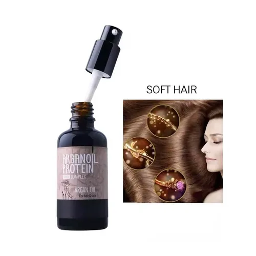 Miniatura 3 de Morocco Pure Argan Oil Hair Care Tratamiento de proteína marroquí para cabello rizado, seco y dañado Hidratante y reparador para brillo y fuerza