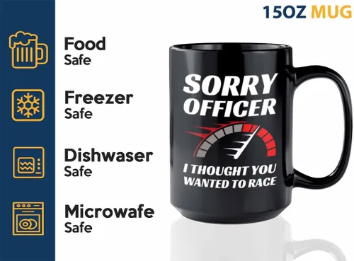 Miniatura 3 de Taza de café Racer de 15 onzas, color negro, con texto en inglés "Wanted To Racer" - Fuel Speed Racer Car Guys Circuit Automotriz Racing Boy Regalos