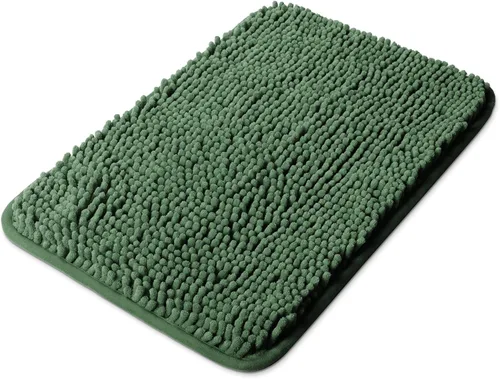 Miniatura 31 de Yeaban Alfombras pequeñas de baño de felpilla de 12 x 12 pulgadas, absorbentes y lavables, antideslizantes, de felpa y suaves para baño, ducha