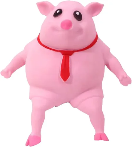 Juguetes esponjosos de cerdo rosa – Juguete blando de cerdo rosa para niños y adultos, juguetes novedosos para apretar, divertido juguete sensorial