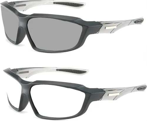 Gafas de lectura fotocrómicas de transición envolvente para hombres y mujeres, para exteriores, hipermetropía, presbicia, gafas de sol deportivas,