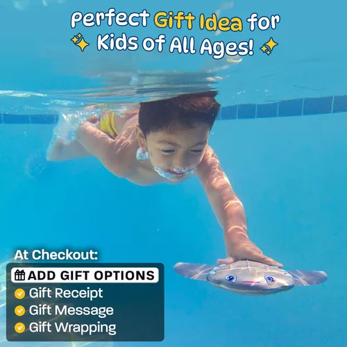 Miniatura 5 de Juguetes de Piscina para Niños: Juguete de Torpedo Raya de Piscina para Nadar - Juguete de Agua Autopropulsado que se Desliza Bajo el Agua - Los