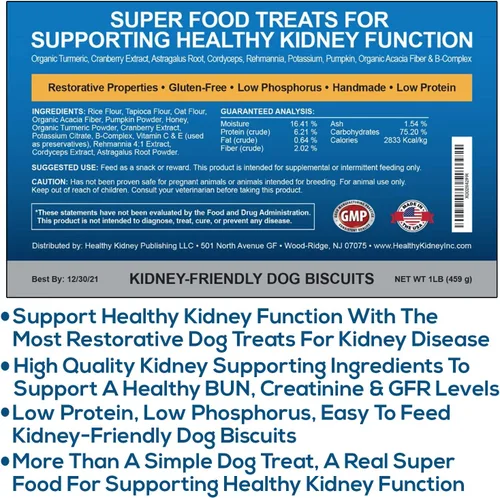 Miniatura 4 de Kidney Restore Golosinas para Perros: Golosinas Restauradoras para Perros para Problemas Renales, Golosinas Bajas en Proteínas para Cualquier Dieta