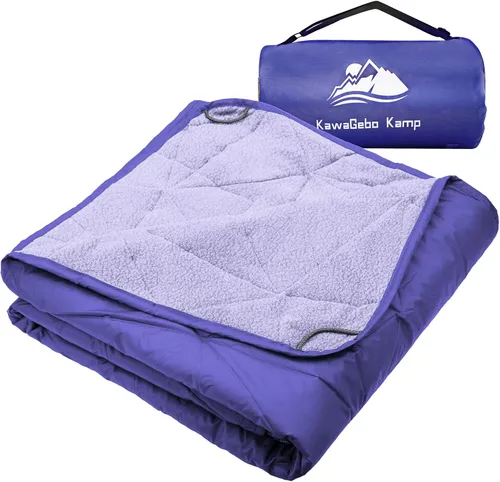 Miniatura 15 de Manta impermeable para exteriores, manta de estadio de forro polar plegable para eventos deportivos al aire libre, campamento, automóvil, mascota