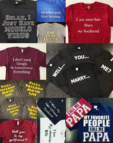 Miniatura 3 de Circular - Camisetas personalizadas en la parte delantera y trasera para añadir tu texto, ultra suaves, para hombres y mujeres, camiseta de algodón
