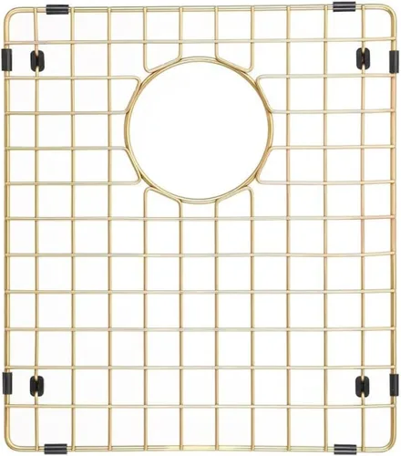Protector para Fregaderos Starstar Oro Mate 304 Rejilla Inferior para Fregadero de Cocina de Acero Inoxidable, Parrilla (11.25 L x 12 A)