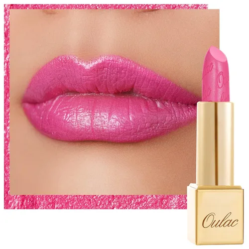 Miniatura 12 de Oulac Lápiz labial rojo, regalos de Navidad para mujeres, fórmula hidratante ligera con brillo 3D metálico, color de labios de alto impacto, Bomba