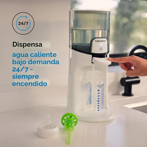 Miniatura 2 de Baby Brezza Fabricante instantáneo de biberones con 3 ajustes de temperatura para calentamiento de fórmula, capacidad de tanque de 50 onzas