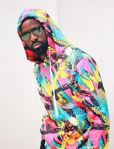 Miniatura 3 de RAISEVERN Sudaderas con capucha para hombres y mujeres con estampado 3D, sudadera con capucha de forro polar, Graffiti 04