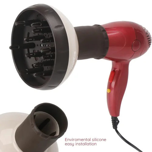 Miniatura 5 de Segbeauty Difusor de cabello con cuenco profundo, flujo de aire ajustable, accesorio profesional para cabello rizado y ondulado, herramienta