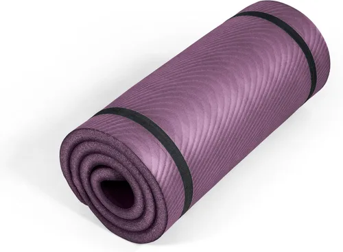 Miniatura 30 de Tone Fitness Esterilla de yoga de 1 pulgada de grosor Alfombrilla de ejercicio antideslizante de alta densidad con correa de transporte para yoga