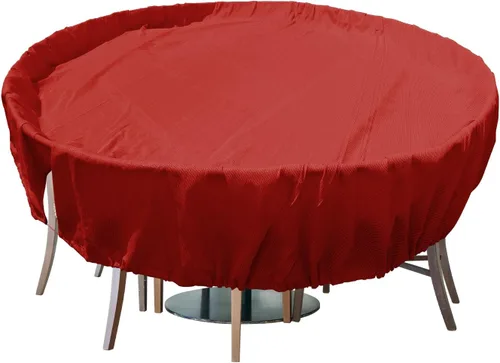 Miniatura 12 de Fundas para muebles de patio, impermeables, resistentes a los rayos UV, resistentes a los rayos UV, para exteriores, mesa redonda y rectangular