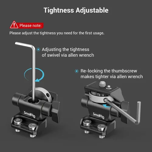 Miniatura 5 de SmallRig Soporte giratorio para monitor de 360° e inclinación 180° soporte ajustable con 1/4"- 20 tornillos para monitor de 5" y 7